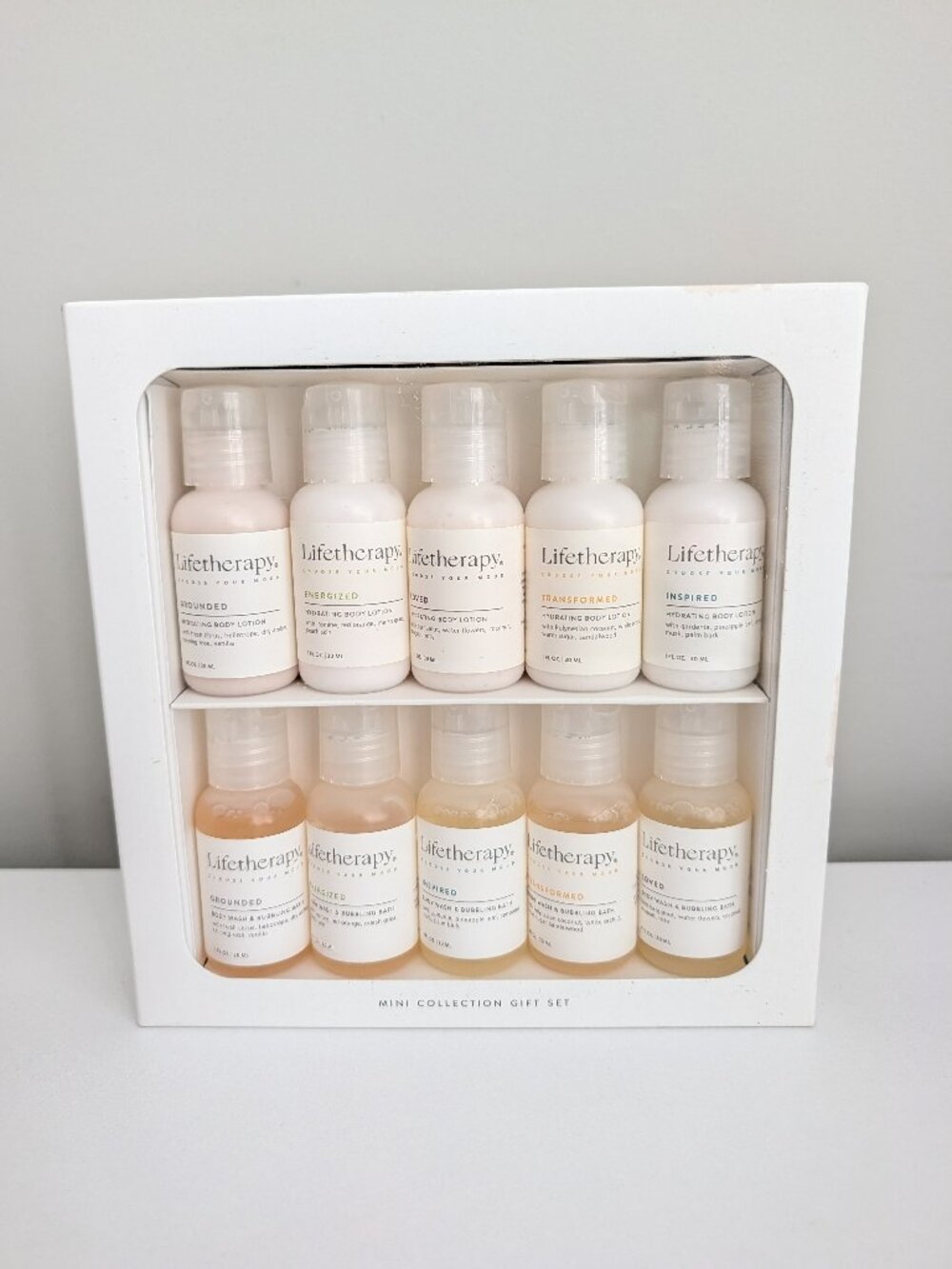 Lifetherapy Mini Collection Gift Set 1 oz Lotions & Body Wash New with Box